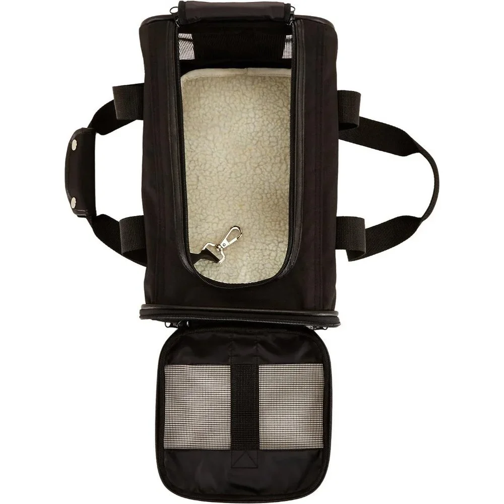 Amazon Basics Small Pet Travel Carrier - Soft-Sided - Black - No Wheels